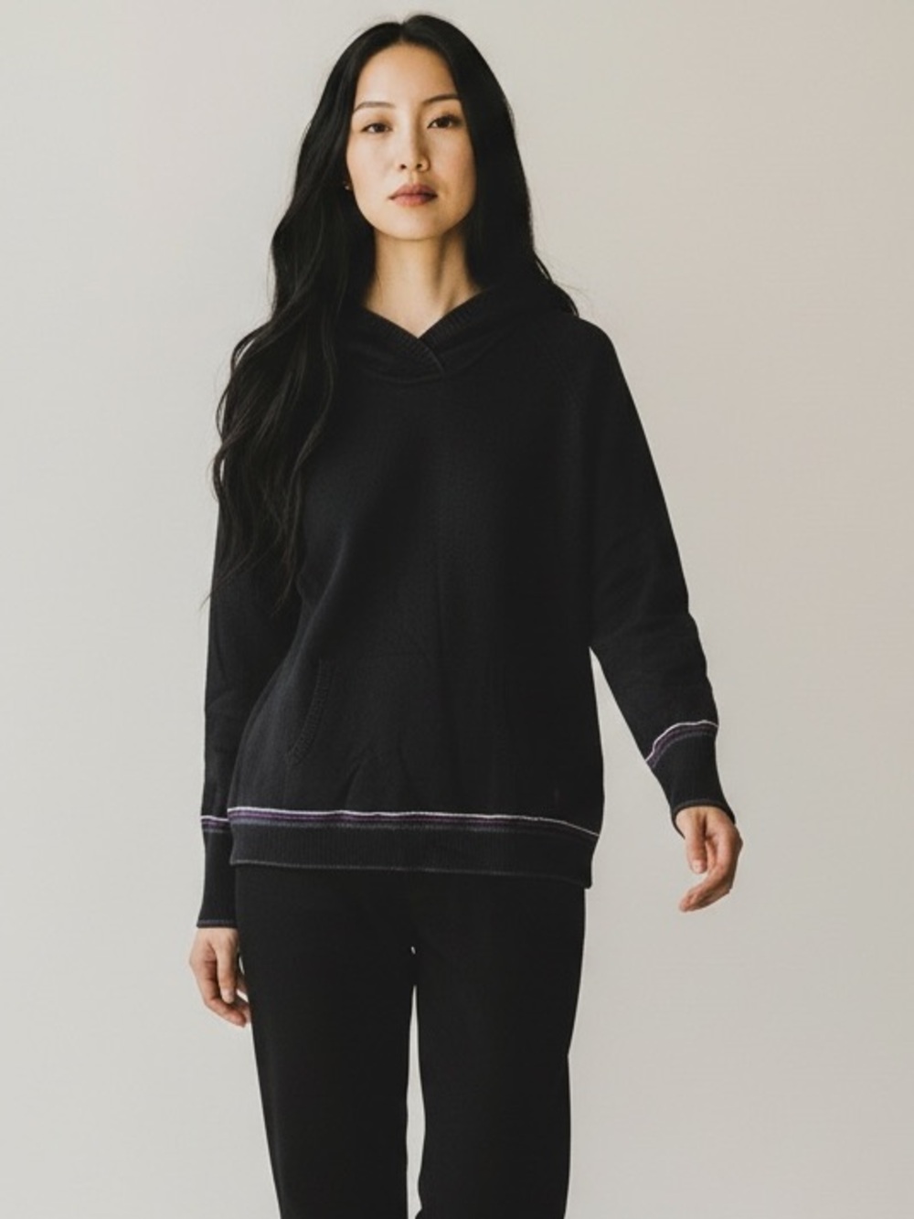 NWT SMARTWOOL 100% Merino Wool Black Hooded Sweatshirt Outdoor Women’s Sz XL